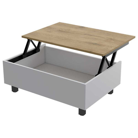 Mesa de Centro Gamba Blanco 80 cm Extensible - Mesas de Centro | Bylmo