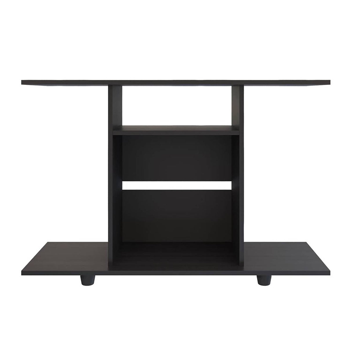 Mesa para TV Wengue 100x67cm Para TV Hasta 40 Pulgadas sin Cajones y con Patas - Muebles para TV | Bylmo