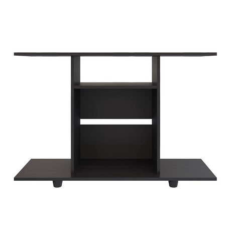Mesa para TV Wengue 100x67cm Para TV Hasta 40 Pulgadas sin Cajones y con Patas - Muebles para TV | Bylmo