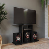 Mesa para TV Wengue 100x67cm Para TV Hasta 40 Pulgadas sin Cajones y con Patas - Muebles para TV | Bylmo