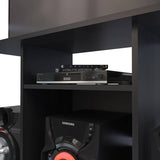 Mesa para TV Wengue 100x67cm Para TV Hasta 40 Pulgadas sin Cajones y con Patas - Muebles para TV | Bylmo