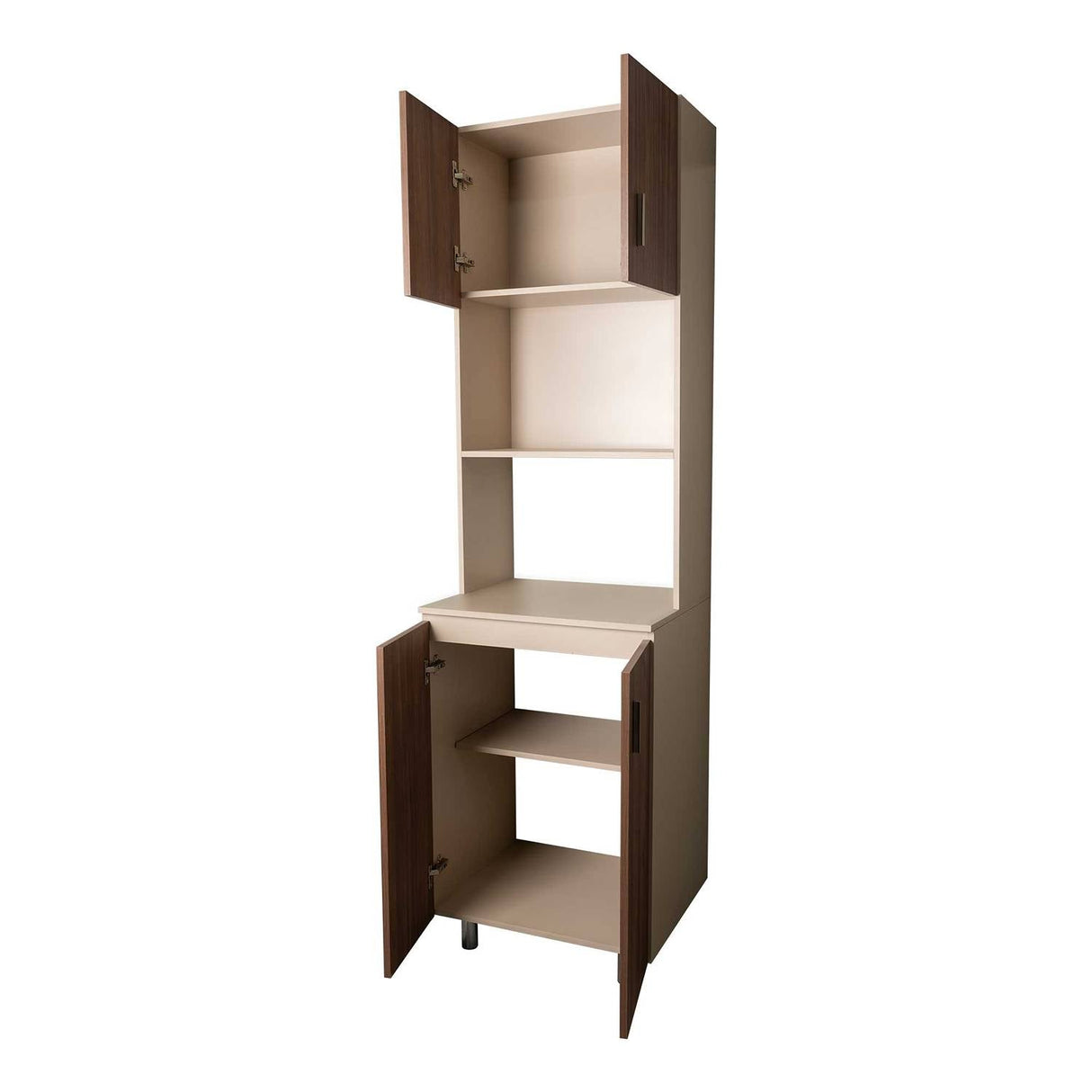 Mueble Microondas Pelica Dark 60 cm con Cuatro Puertas - Cocinas | Bylmo