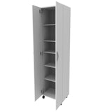 Mueble Alicante Blanco Poro 60x169cm con Dos Puertas - Muebles Organizadores | Bylmo