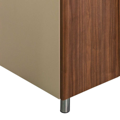 Mueble Inferior con Dos Puertas y Un Cajón Peters Dark 150 cm sin Mesón - Cocinas | Bylmo