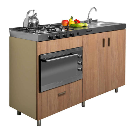 Mueble Inferior con Dos Puertas y Un Cajón Peters Amber 150 cm sin Mesón - Cocinas | Bylmo