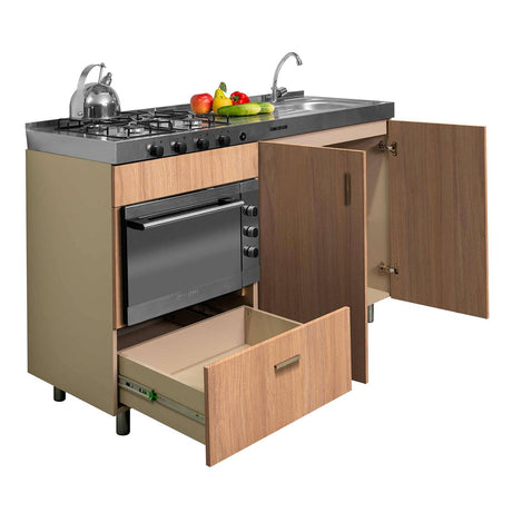 Mueble Inferior con Dos Puertas y Un Cajón Peters Amber 150 cm sin Mesón - Cocinas | Bylmo