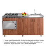 Mueble Inferior con Tres Puertas y Un Cajón Sansa Dark 180 cm - Muebles Inferiores | Bylmo