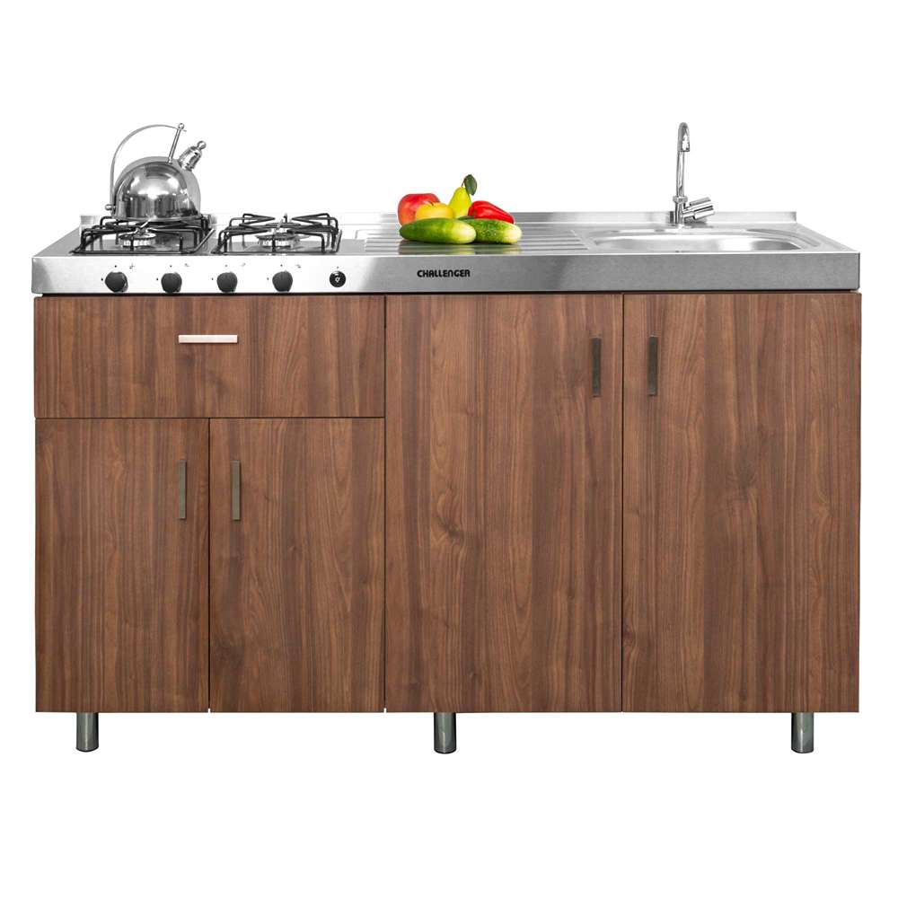 Mueble Inferior Más Mesón Dark 150 cm Versátil - Mueble Inferior | Bylmo