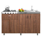 Mueble Inferior Más Mesón Dark 150 cm Versátil - Mueble Inferior | Bylmo