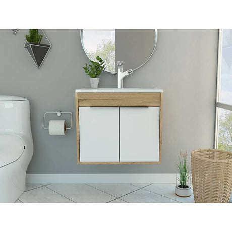 Mueble para Lavamanos Carter Duna 60x53.5cm Individual con Lavamanos con Dos Puertas - Gabinetes | Bylmo