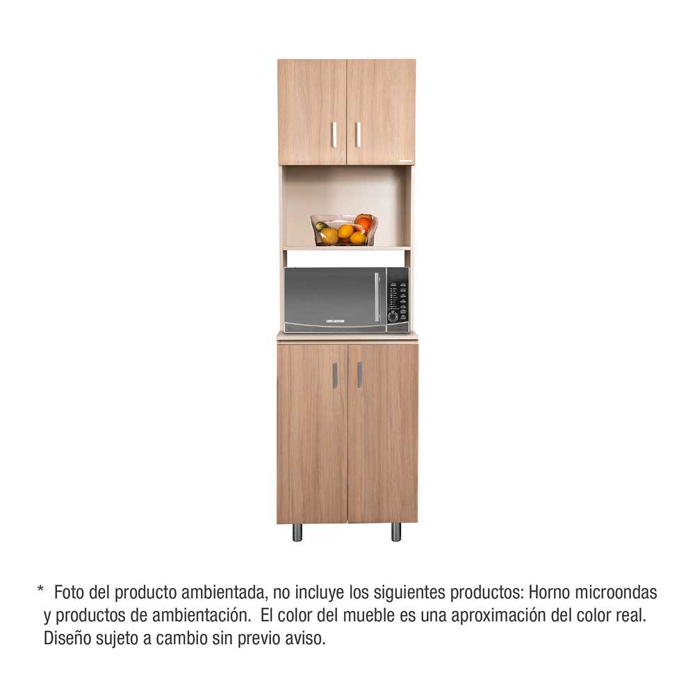 Mueble Microondas Oven Amber 60 cm con Puertas - Alacenas y Muebles Microondas | Bylmo