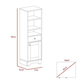 Optimizador de Baño BiColor Blanco 45x45cm con Un Cajón y con Dos Entrepaños - Muebles para Baño | Bylmo