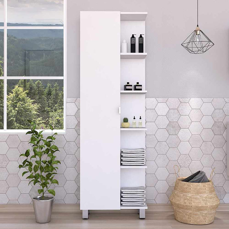 Mueble para Baño Facto Blanco 50 cm con Una Puerta y Entrepaños