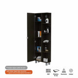 Mueble para Baño Esquinero Facto Wengue 52x158cm sin Cajones y con Cuatro Entrepaños - Muebles para Baño | Bylmo