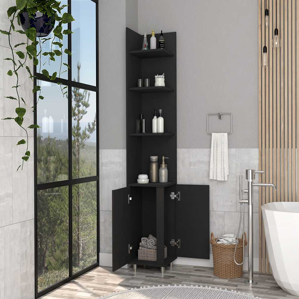 Mueble para Baño HD Wengue 35 cm Esquinero - Muebles para Baño | Bylmo