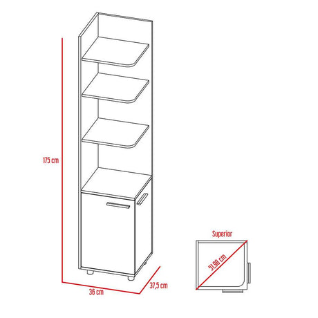 Mueble para Baño HD Wengue 35 cm Esquinero - Muebles para Baño | Bylmo