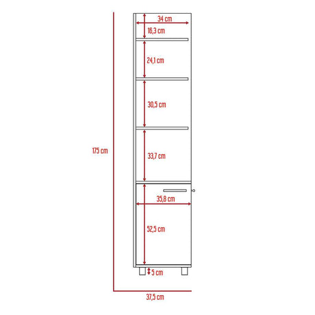 Mueble para Baño HD Wengue 35 cm Esquinero - Muebles para Baño | Bylmo