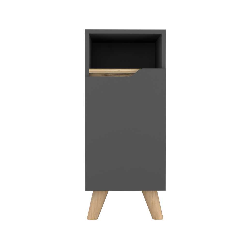 Mueble para Baño Laurent Plomo 30 cm con Entrepaños - Muebles para Baño | Bylmo