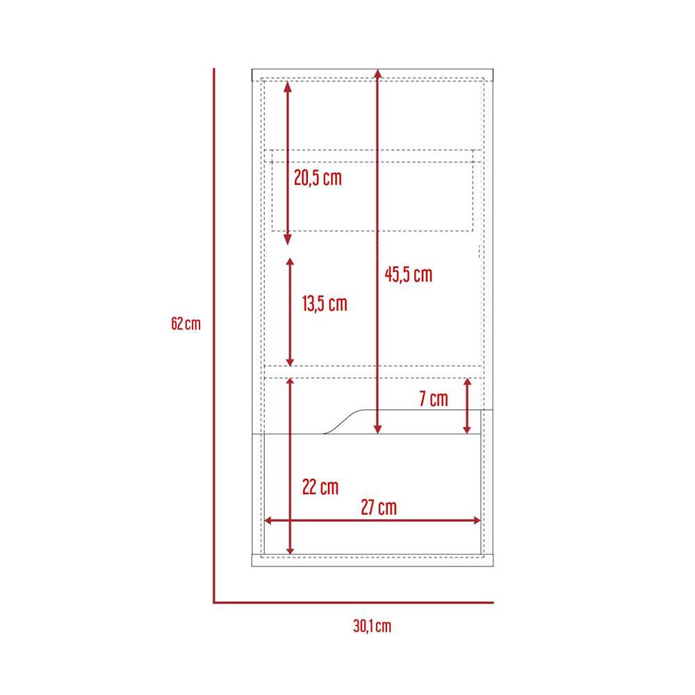 Mueble para Baño Laurent Plomo 30 cm con Puerta - Muebles para Baño | Bylmo
