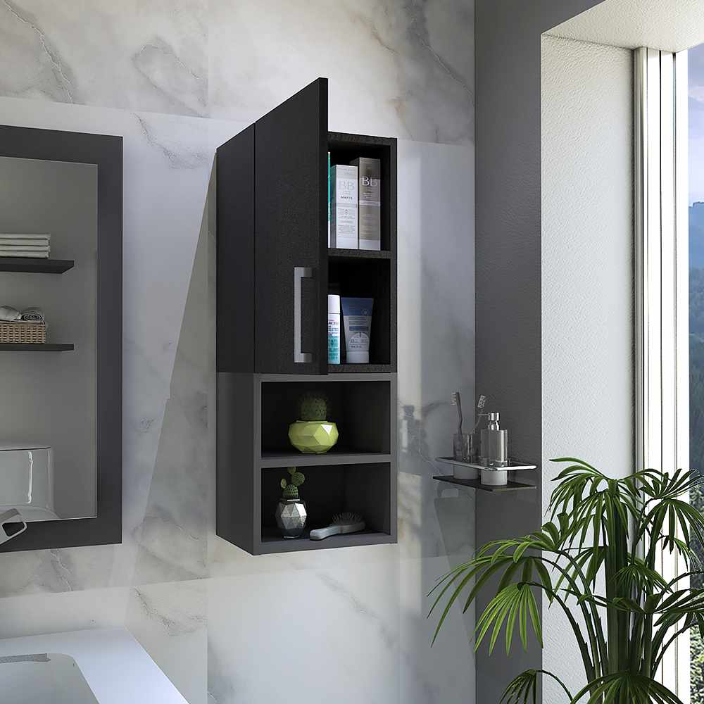 Mueble para Baño Low Wengue 30 cm con Puerta y Cajones – Bylmo