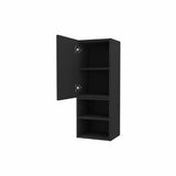 Gabinete de Baño Rectangular Lotus Wengue 30x80cm sin Espejo y con Una Puerta - Muebles para Baño | Bylmo