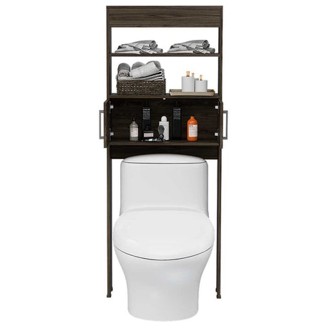 Ahorrador de Espacio para Baño Madrid Coñac 62.4x160cm sin Cajones y con Un Entrepaño - Muebles para Baño | Bylmo