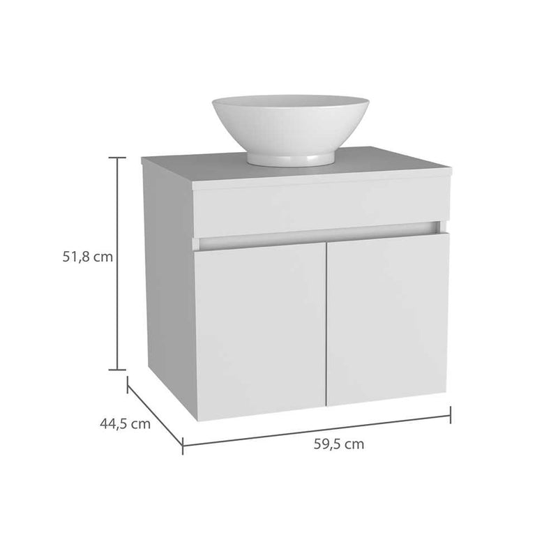 Mueble para Baño Manchester Blanco 60 cm Incluye Lavamanos – Bylmo