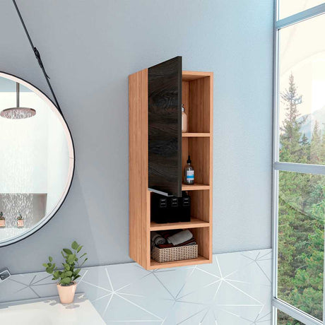 Mueble para Baño Mila Miel 30 cm con Entrepaños - Muebles para Baño | Bylmo