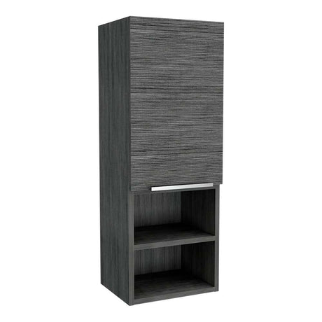 Gabinete de Baño Rectangular Mila Roble Gris 30x30cm sin Espejo y con Una Puerta - Muebles para Baño | Bylmo