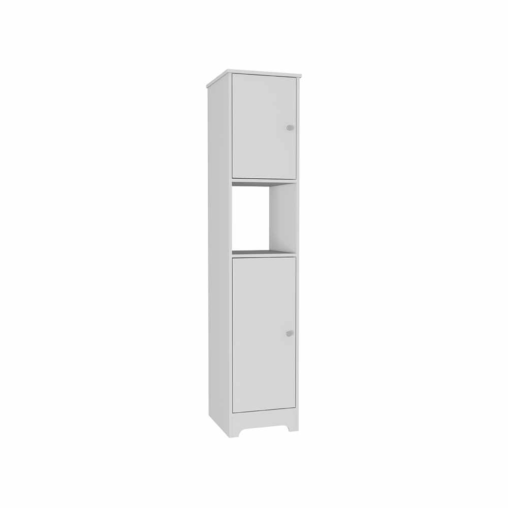 Mueble Auxiliar para Baño Myth Blanco 37x173cm sin Cajones y con Tres Entrepaños - Muebles para Baño | Bylmo