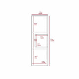 Gabinete de Baño Rectangular Nova Blanco 32x98cm sin Espejo y con Una Puerta - Muebles para Baño | Bylmo
