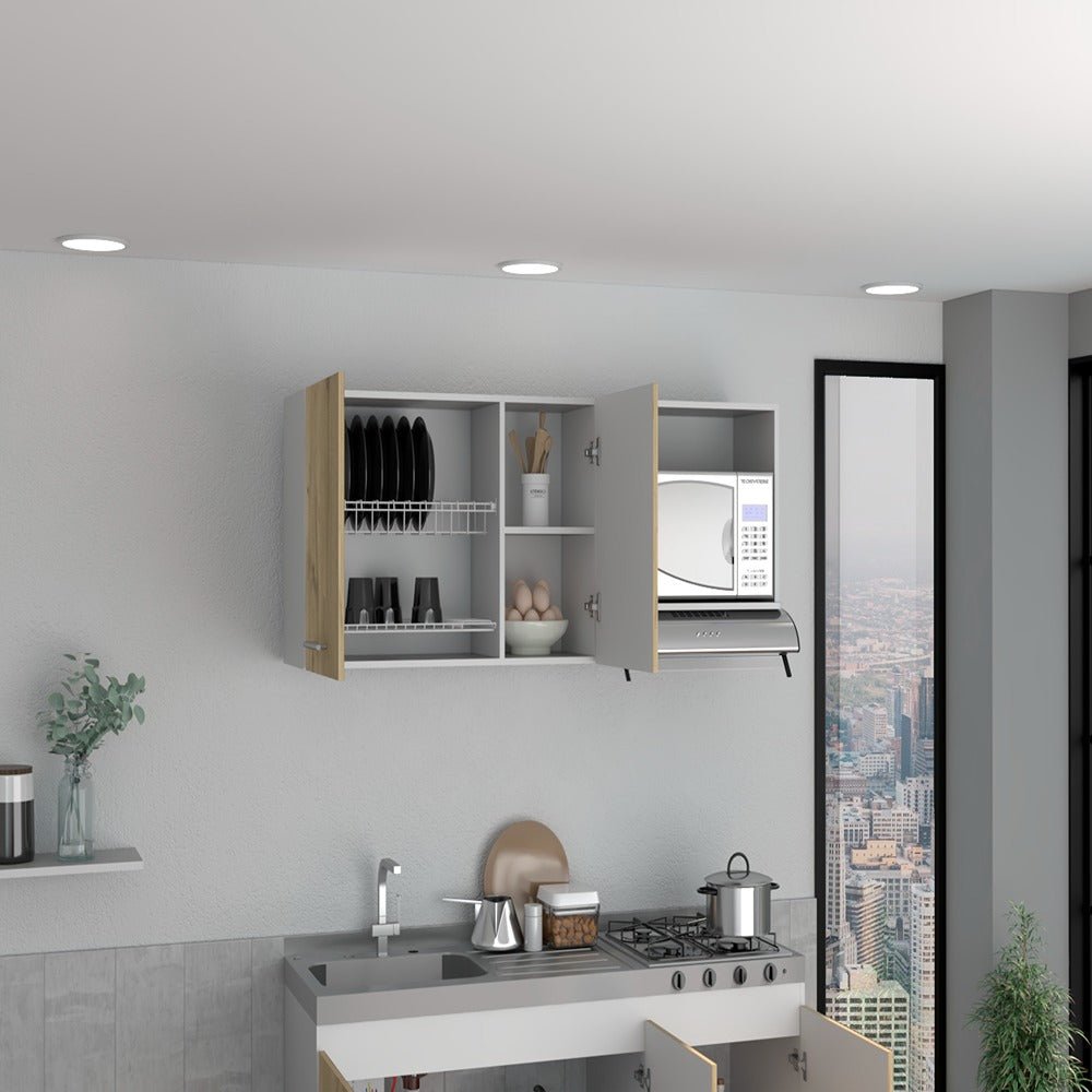 Mueble Superior de Cocina Lares Blanco 60x150cm con Un Entrepaño y con Dos Puertas - Cocinas | Bylmo