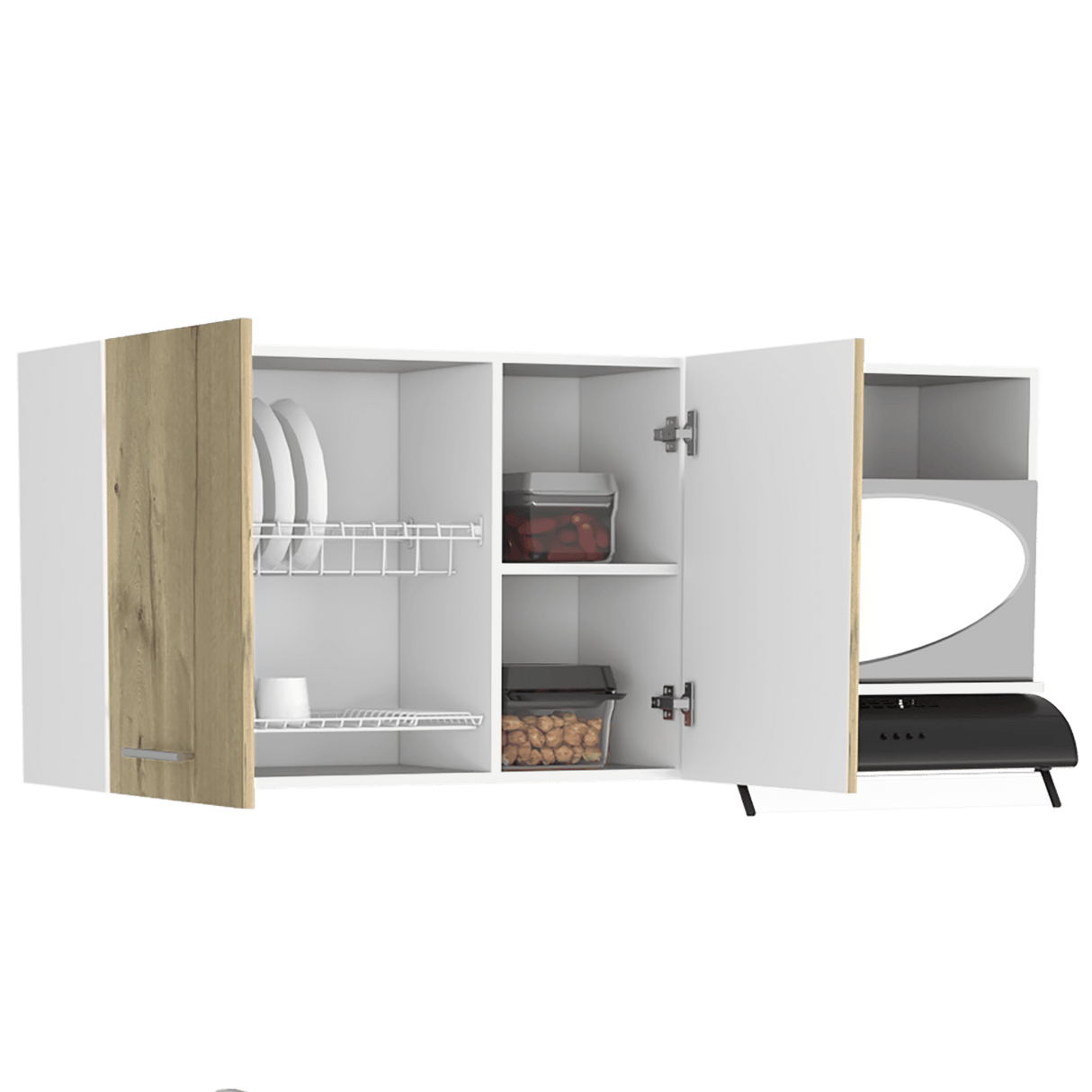 Mueble Superior de Cocina Lares Blanco 60x150cm con Un Entrepaño y con Dos Puertas - Cocinas | Bylmo
