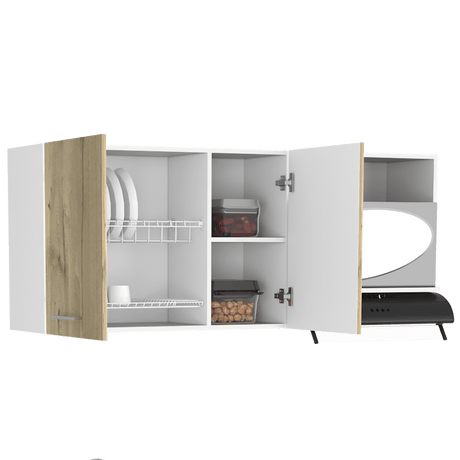 Mueble Superior de Cocina Lares Blanco 60x150cm con Un Entrepaño y con Dos Puertas - Cocinas | Bylmo