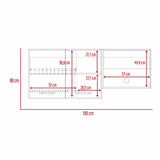 Mueble Superior de Cocina Lares Blanco 60x150cm con Un Entrepaño y con Dos Puertas - Cocinas | Bylmo