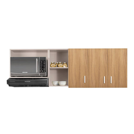 Mueble Superior con Tres Puertas Sable Amber 180 cm - Cocinas | Bylmo