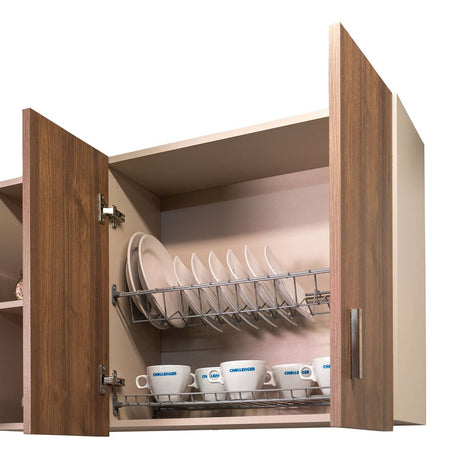 Mueble Superior con Cinco Puertas Sochi Dark 150 cm - Cocinas | Bylmo