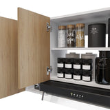 Mueble Superior de Cocina Andina Rovere 150x60cm con Tres Entrepaños y con Cuatro Puertas - | Bylmo