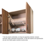 Mueble Superior con Cinco Puertas Egat Dark 180 cm - Muebles Superiores | Bylmo