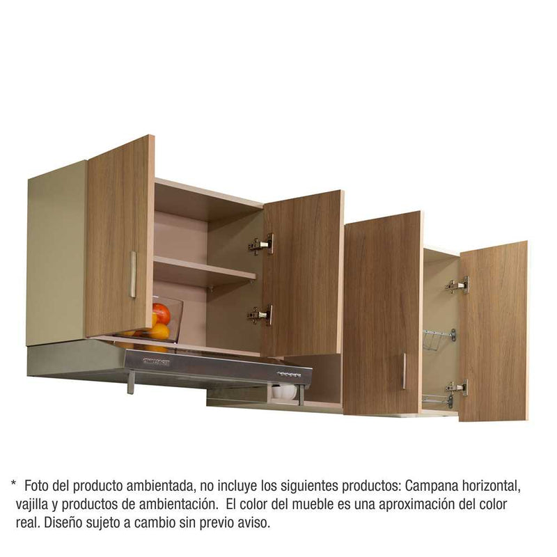 Mueble Superior con Cuatro Puertas Nyer Amber 150 cm