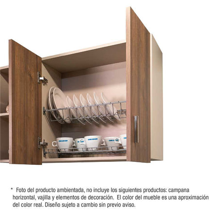 Mueble Superior con Tres Puertas Axat Dark 180 cm - Muebles Superiores | Bylmo