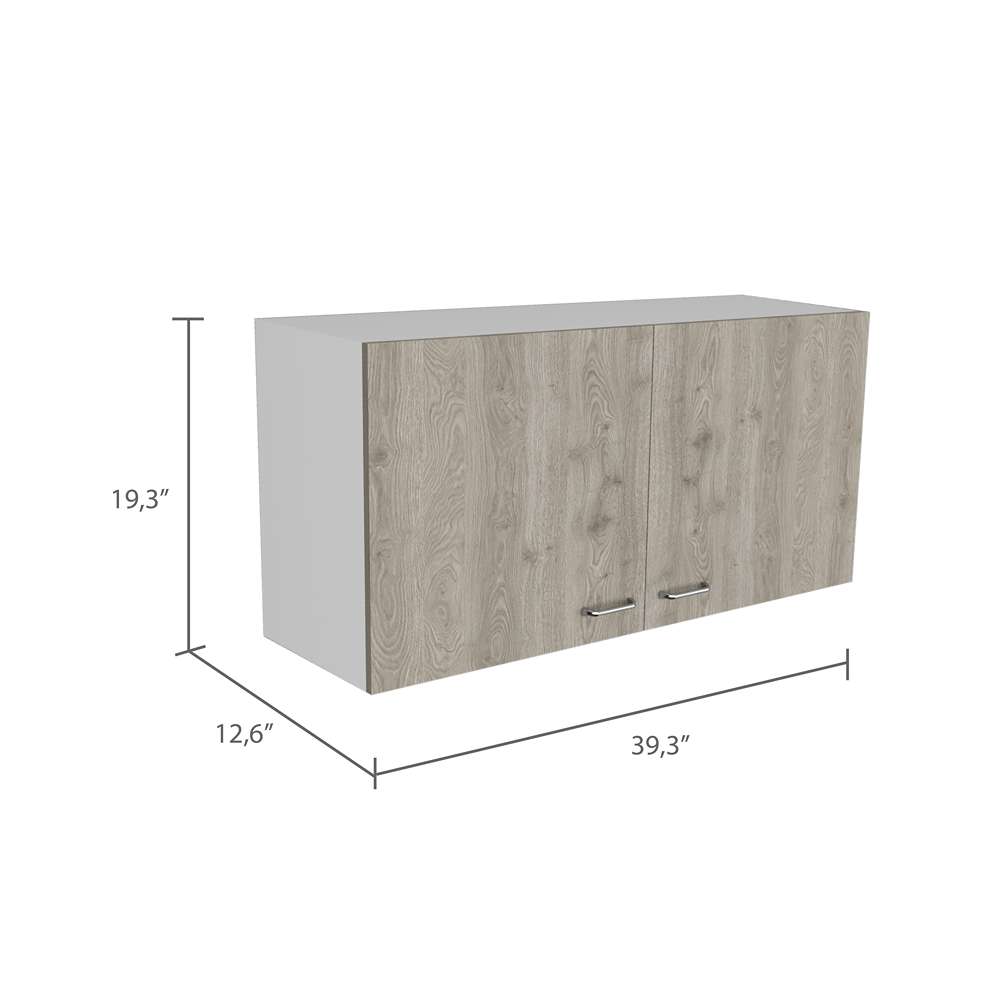 Mueble Superior de Cocina Napoles Blanco 100x100cm sin Entrepaños y con Dos Puertas - Muebles Superiores | Bylmo