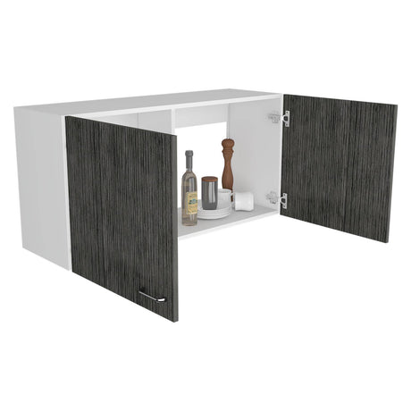 Mueble Superior de Cocina Napoles Roble gris 100x49cm sin Entrepaños y con Dos Puertas - Muebles Superiores | Bylmo