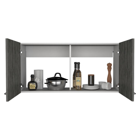 Mueble Superior de Cocina Napoles Roble gris 100x49cm sin Entrepaños y con Dos Puertas - Muebles Superiores | Bylmo