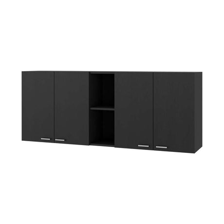 Mueble Superior de Cocina Portofino Wengue 150x150cm con Dos Entrepaños y con Cuatro Puertas - Muebles Superiores | Bylmo