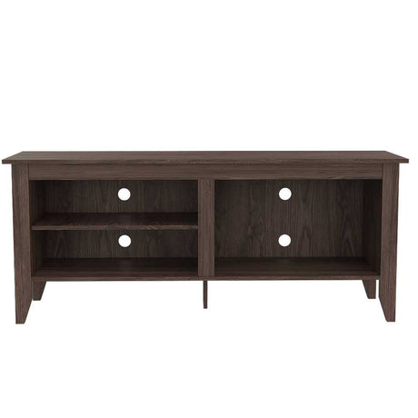 Rack de TV Essential Lite Coñac 147x61cm Para TV Hasta 65 Pulgadas sin Cajones con Ranuras para Cables y con Patas - Muebles de TV | Bylmo