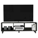 Rack de TV Tunez Wengue 160x160cm Para TV Hasta 70 Pulgadas sin Cajones y con Patas - Muebles de TV | Bylmo