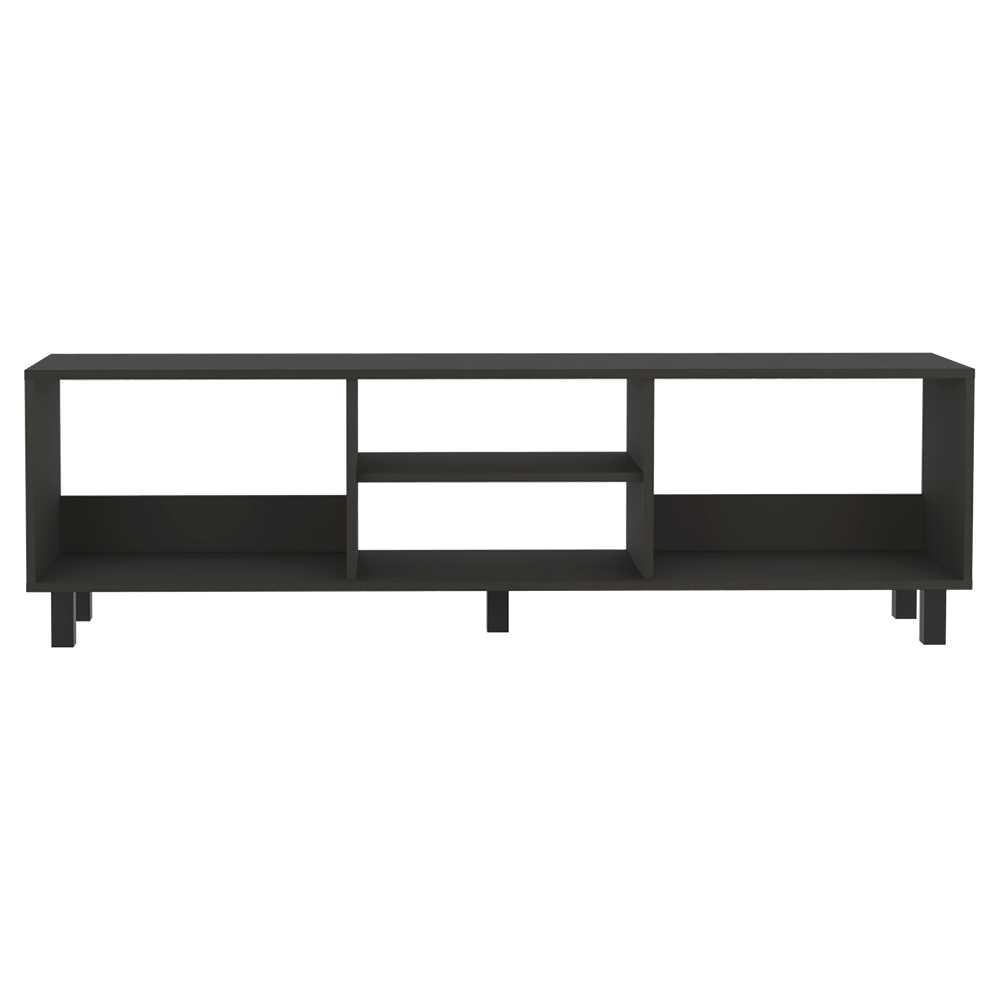 Rack de TV Tunez Wengue 160x160cm Para TV Hasta 70 Pulgadas sin Cajones y con Patas - Muebles de TV | Bylmo
