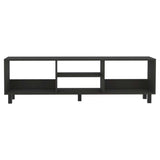 Rack de TV Tunez Wengue 160x160cm Para TV Hasta 70 Pulgadas sin Cajones y con Patas - Muebles de TV | Bylmo
