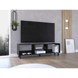 Rack de TV Tunez Wengue 160x160cm Para TV Hasta 70 Pulgadas sin Cajones y con Patas - Muebles de TV | Bylmo